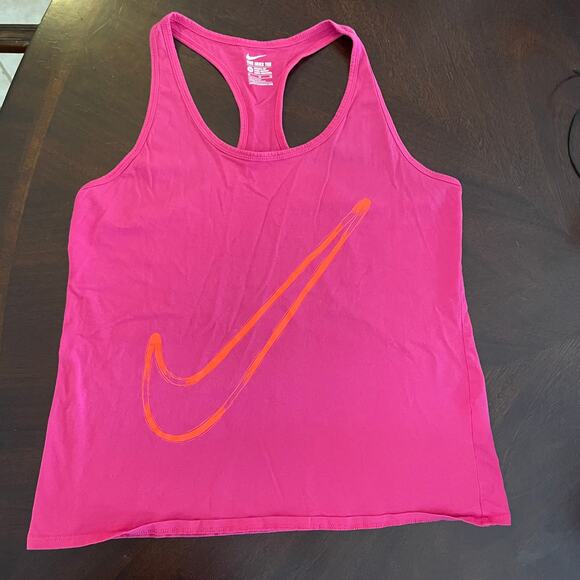 The Nike Tee Sportwear Icon Tank Top Womens XL Pink Athletic Cut - Picture 1 of 5